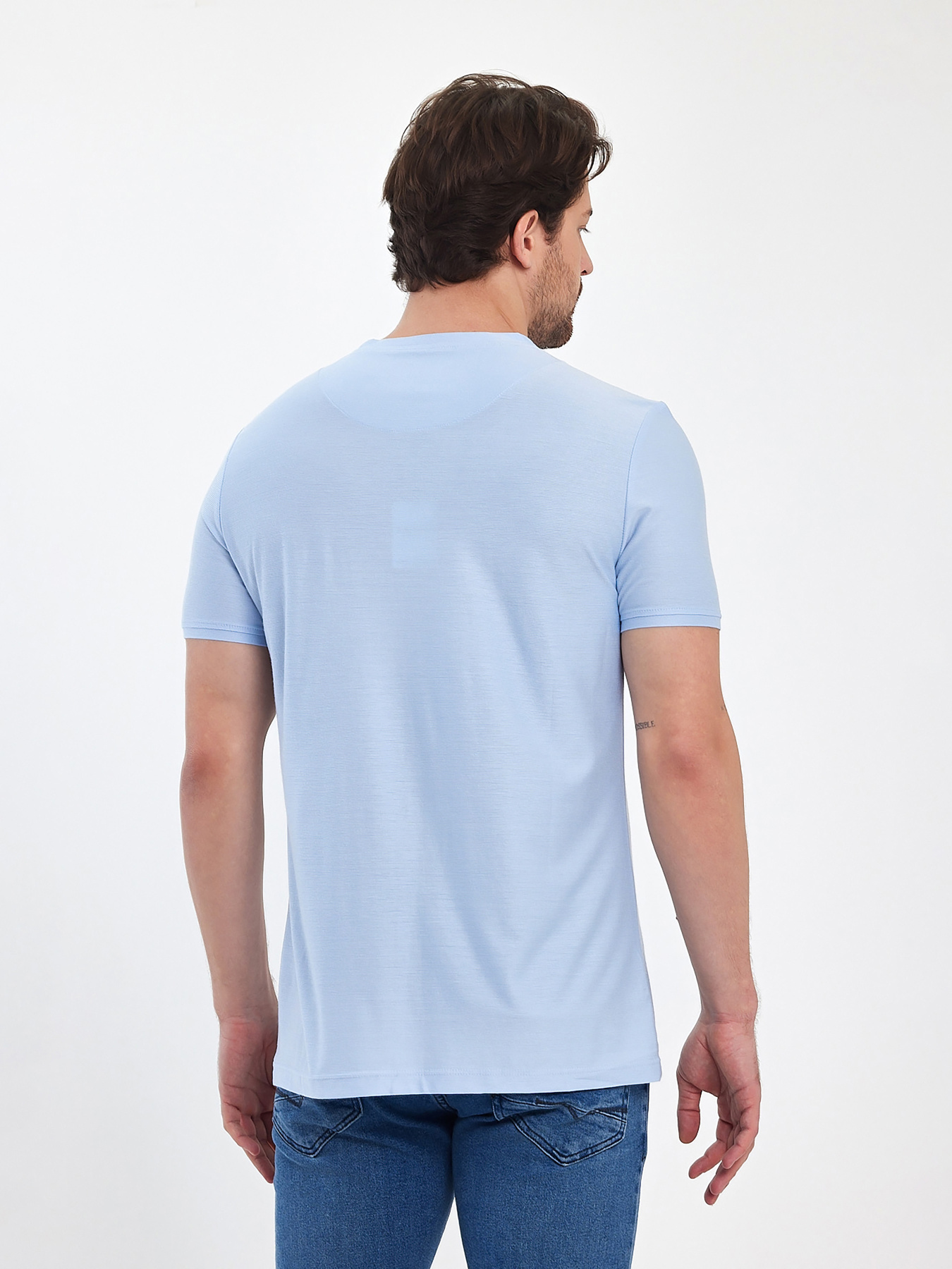 Футболка Trend Collection модель TC12461BlueLightFTBLK Фото