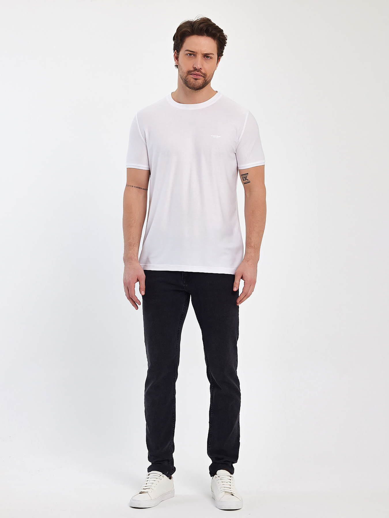 Футболка Trend Collection модель TC12460WhiteFTBLK Фото