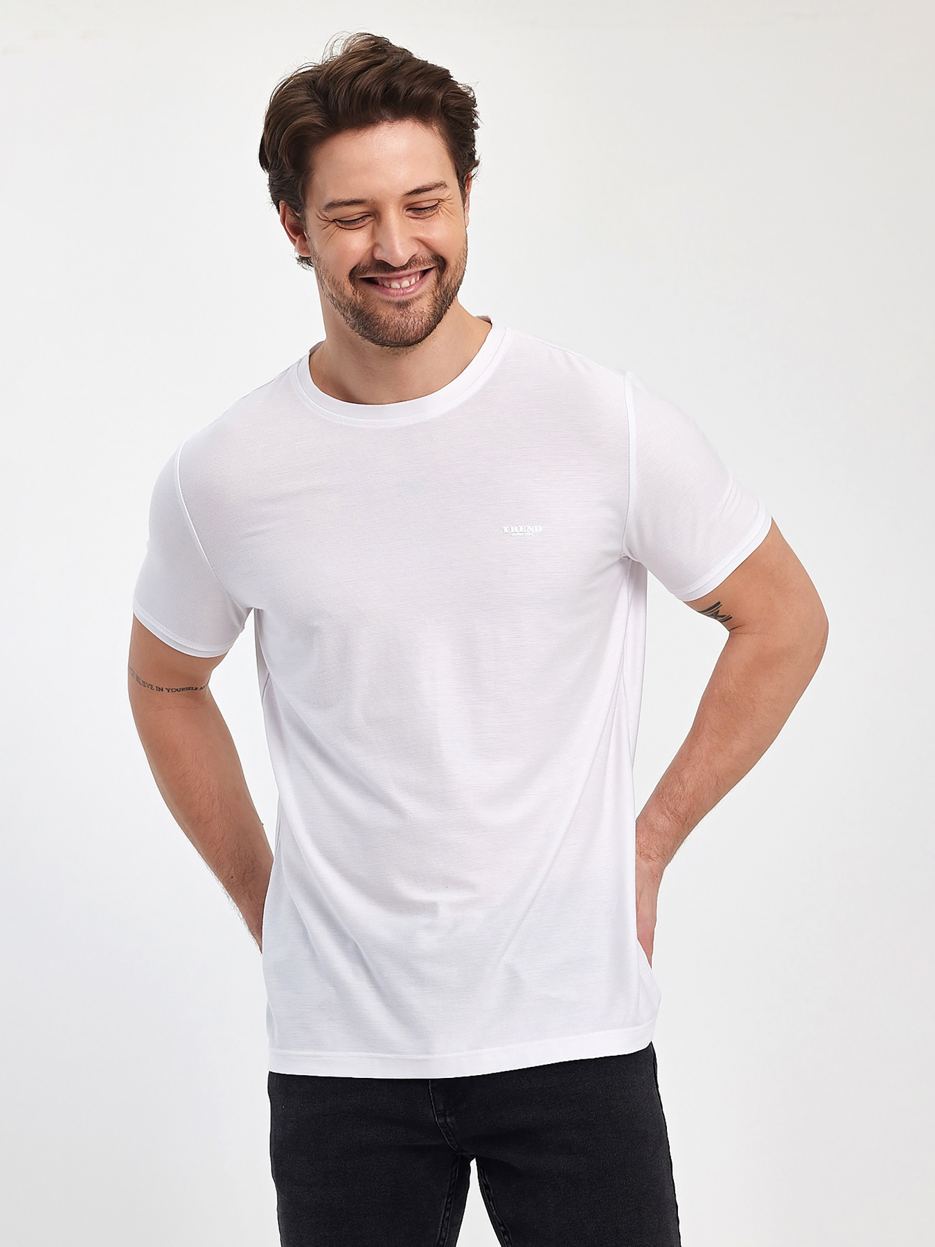 Футболка Trend Collection модель TC12460WhiteFTBLK Фото