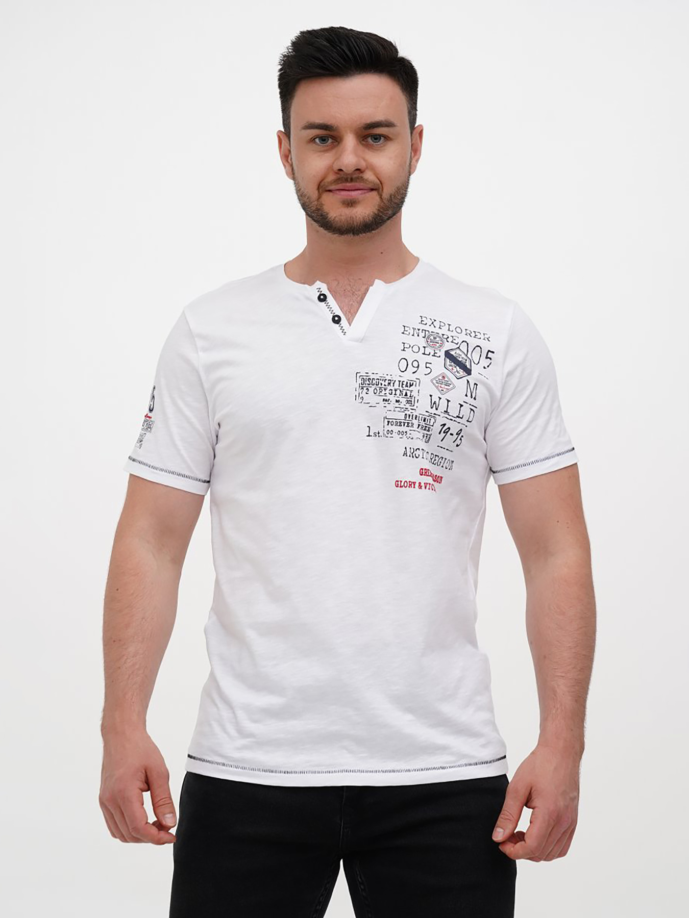 Поло Trend Collection модель TC12201WhiteFTBLK Фото