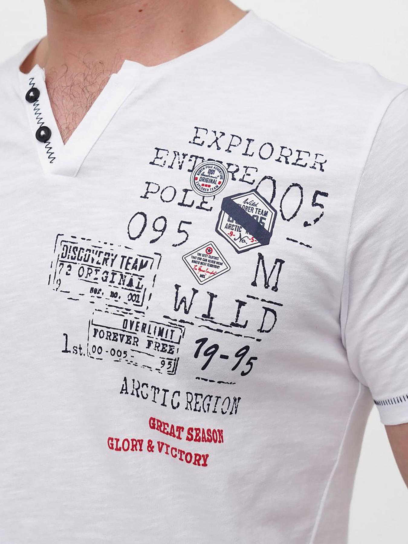 Поло Trend Collection модель TC12200WhiteFTBLK Фото