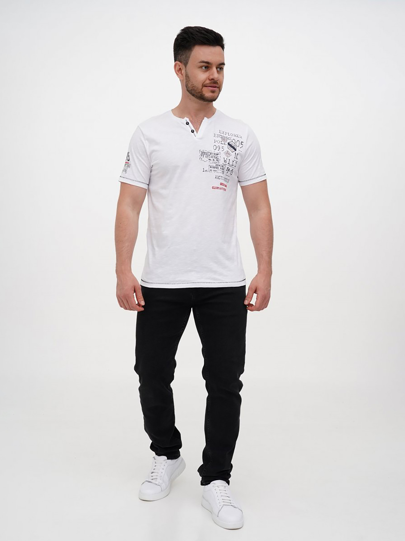 Поло Trend Collection модель TC12200WhiteFTBLK Фото