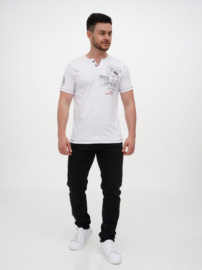 Поло Trend Collection модель TC12200WhiteFTBLK — фото 4 - INTERTOP