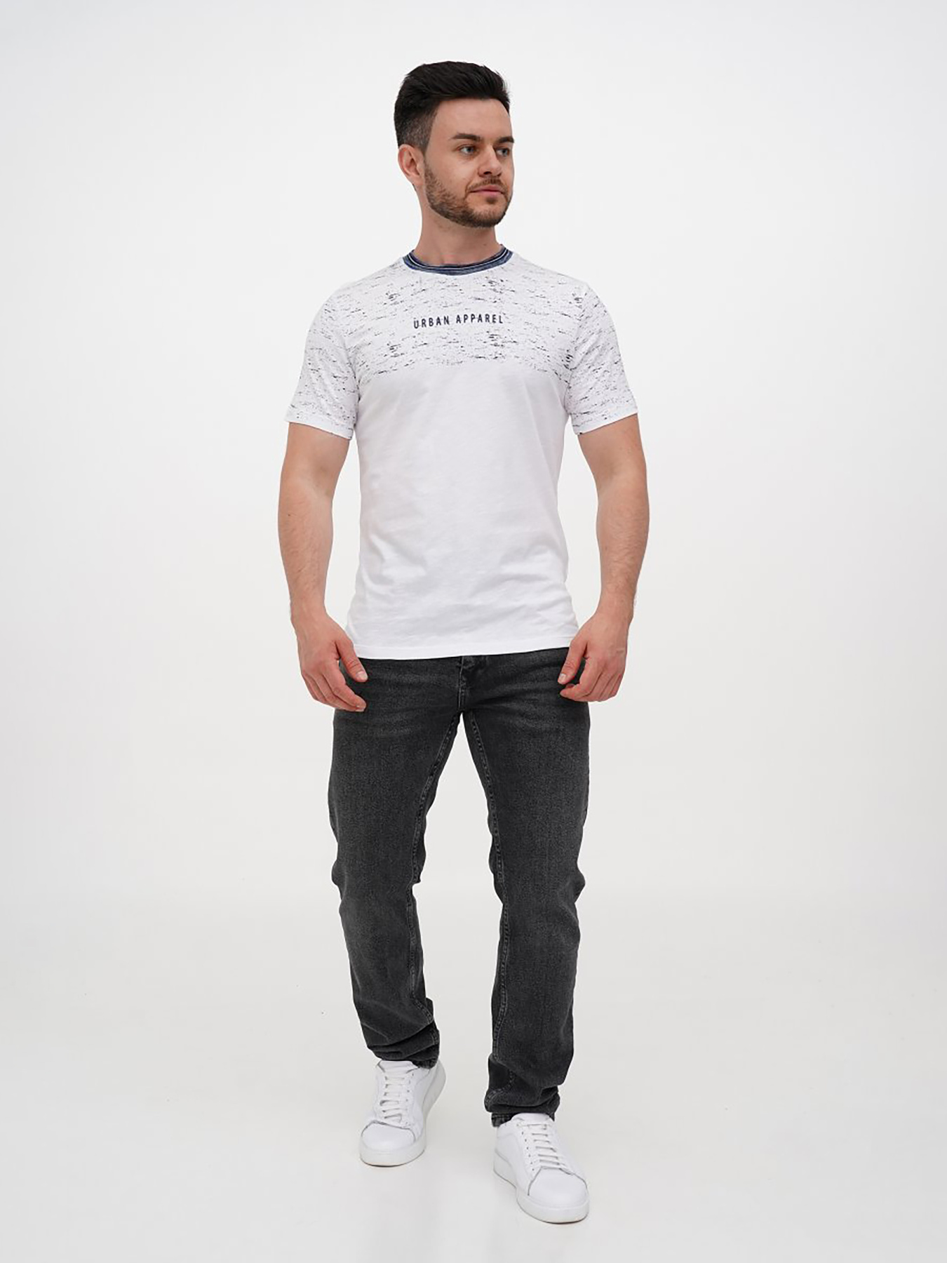 Футболка Trend Collection модель TC12198WhiteFTBLK Фото