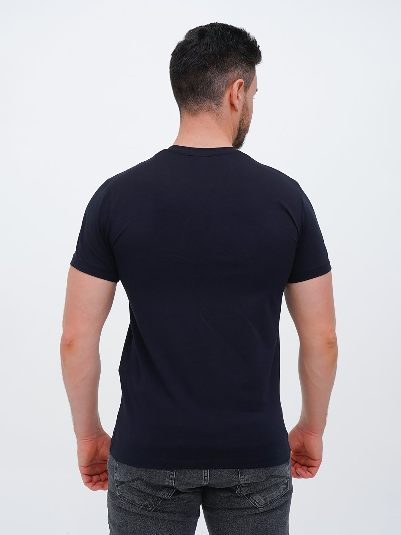 Футболка Trend Collection модель TC12187DarkBlueFTBLK Футболка Trend Collection модель TC12187DarkBlueFTBLK Фото