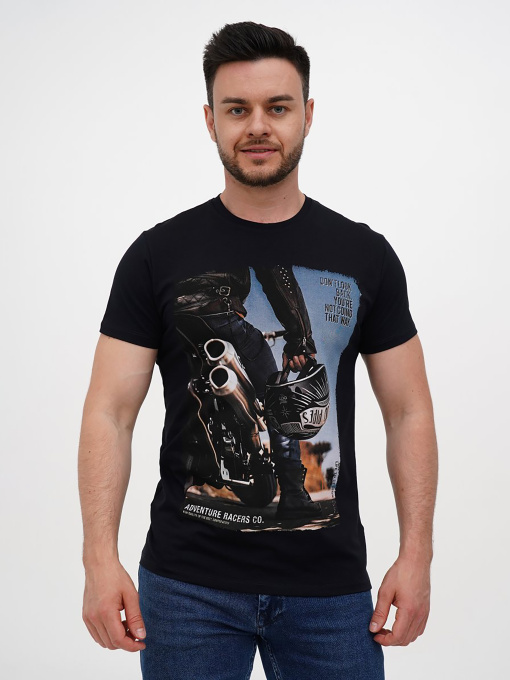 Футболка Trend Collection модель TC12184DarkBlueFTBLK Фото