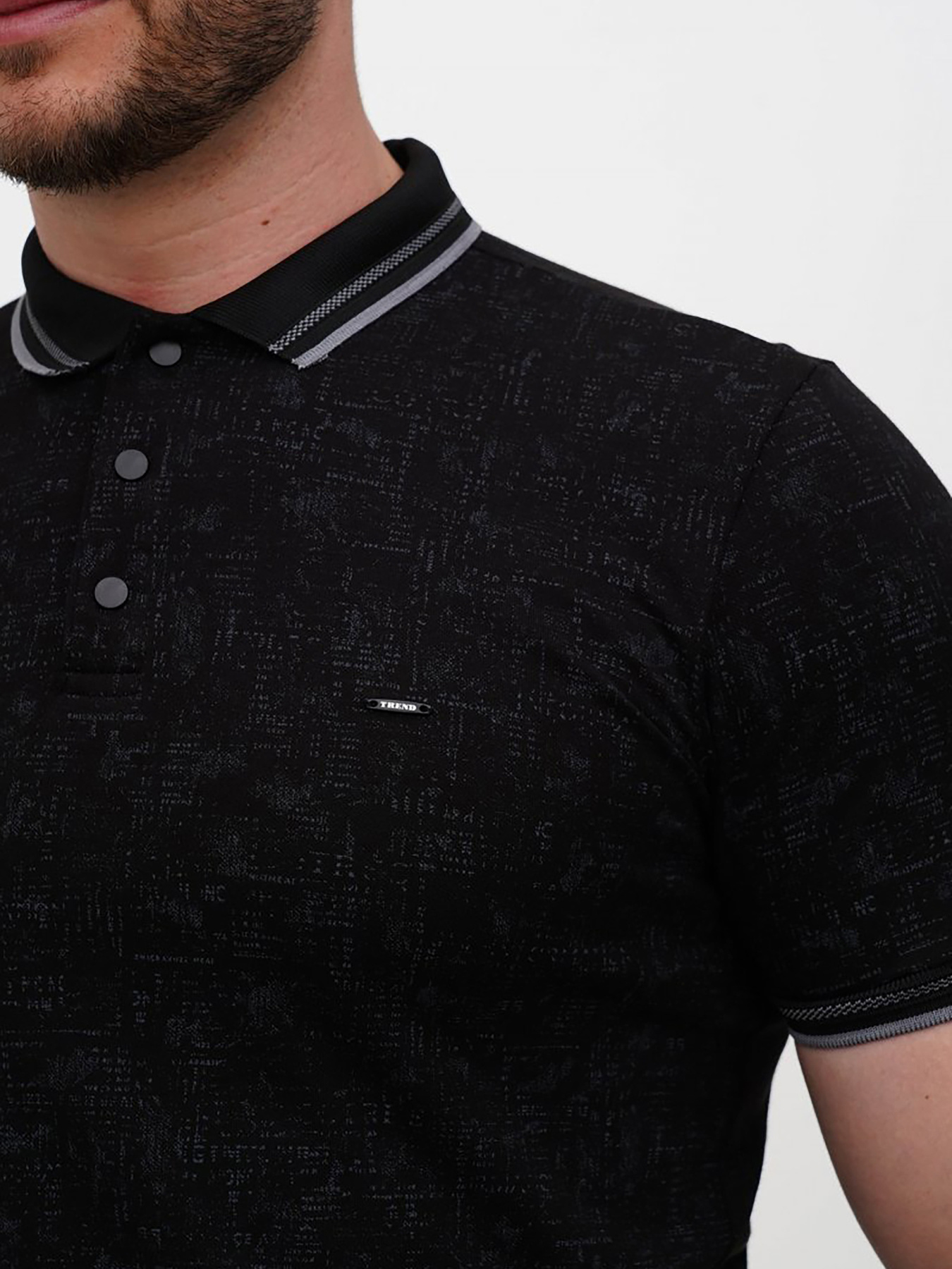 Поло Trend Collection модель TC12135BlackFTBLK Фото
