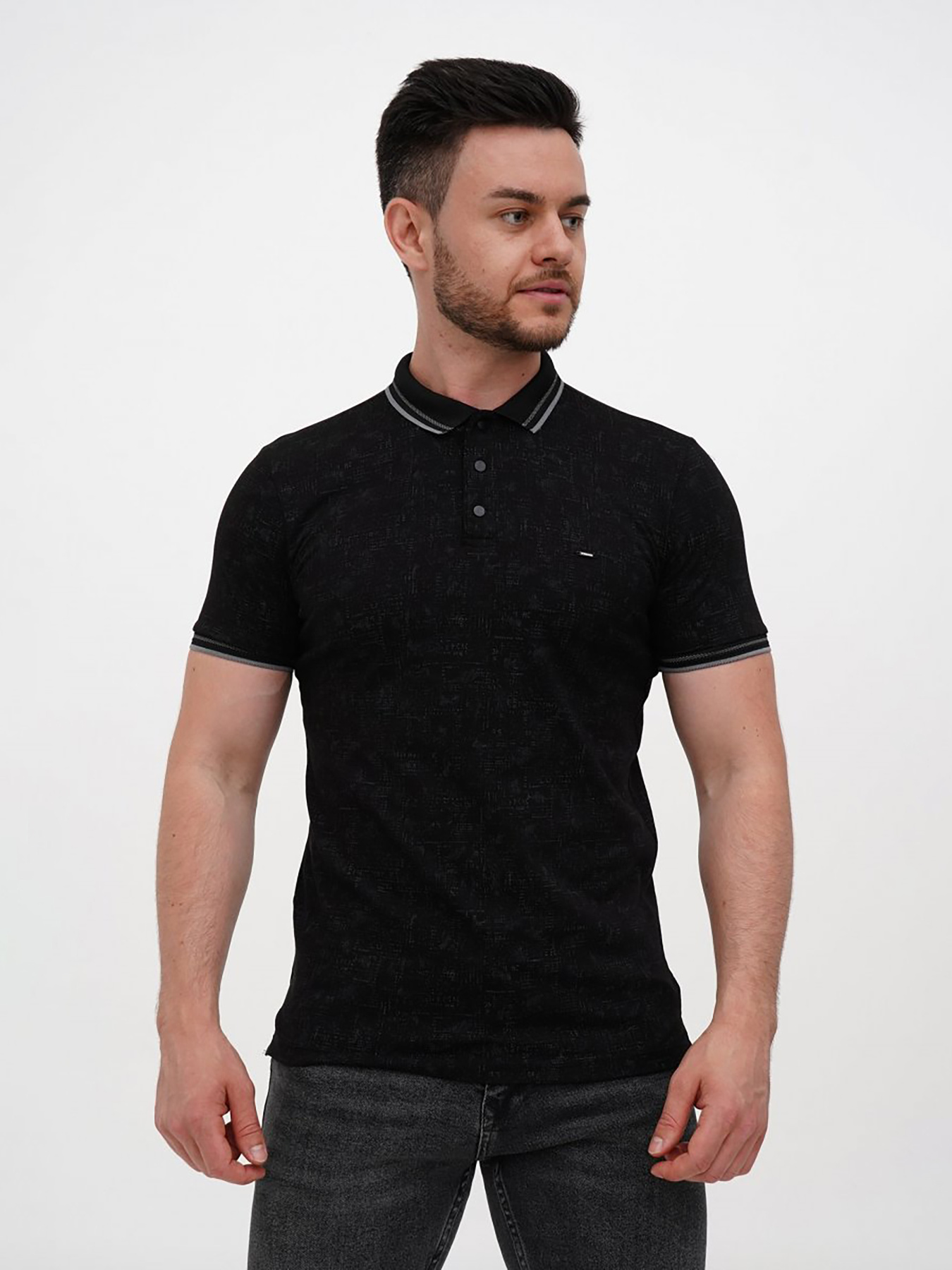 Поло Trend Collection модель TC12135BlackFTBLK Фото