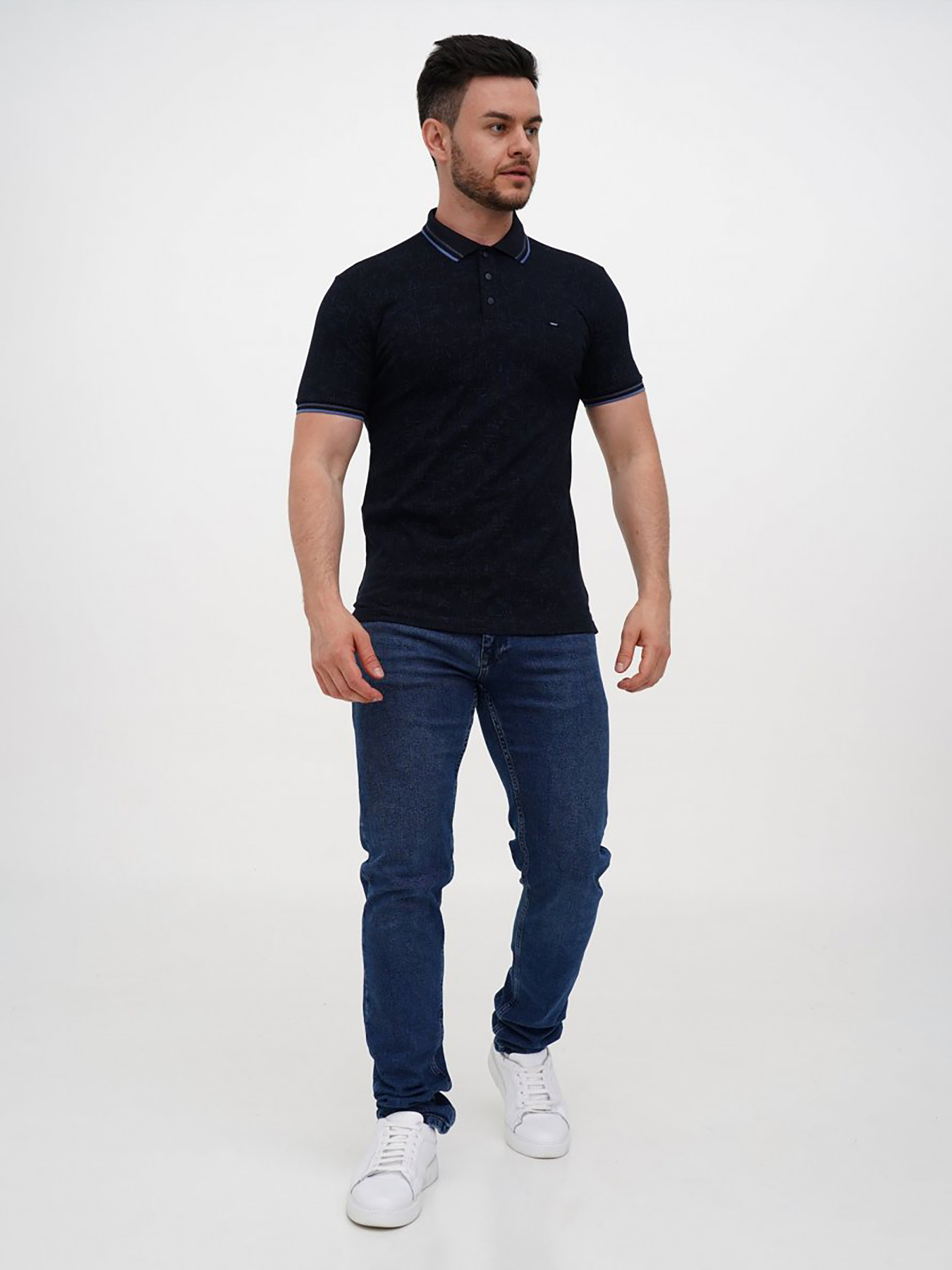 Поло Trend Collection модель TC12134DarkBlueFTBLK Фото