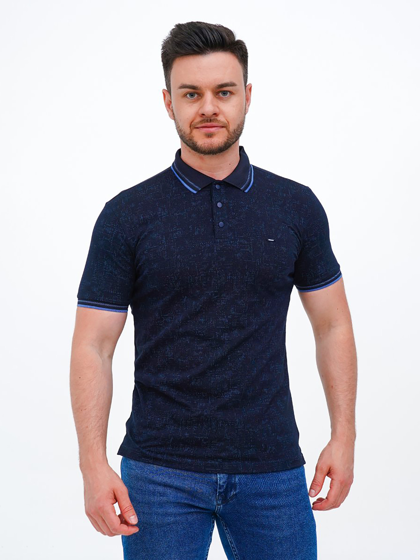 Поло Trend Collection модель TC12130DarkBlueFTBLK Фото