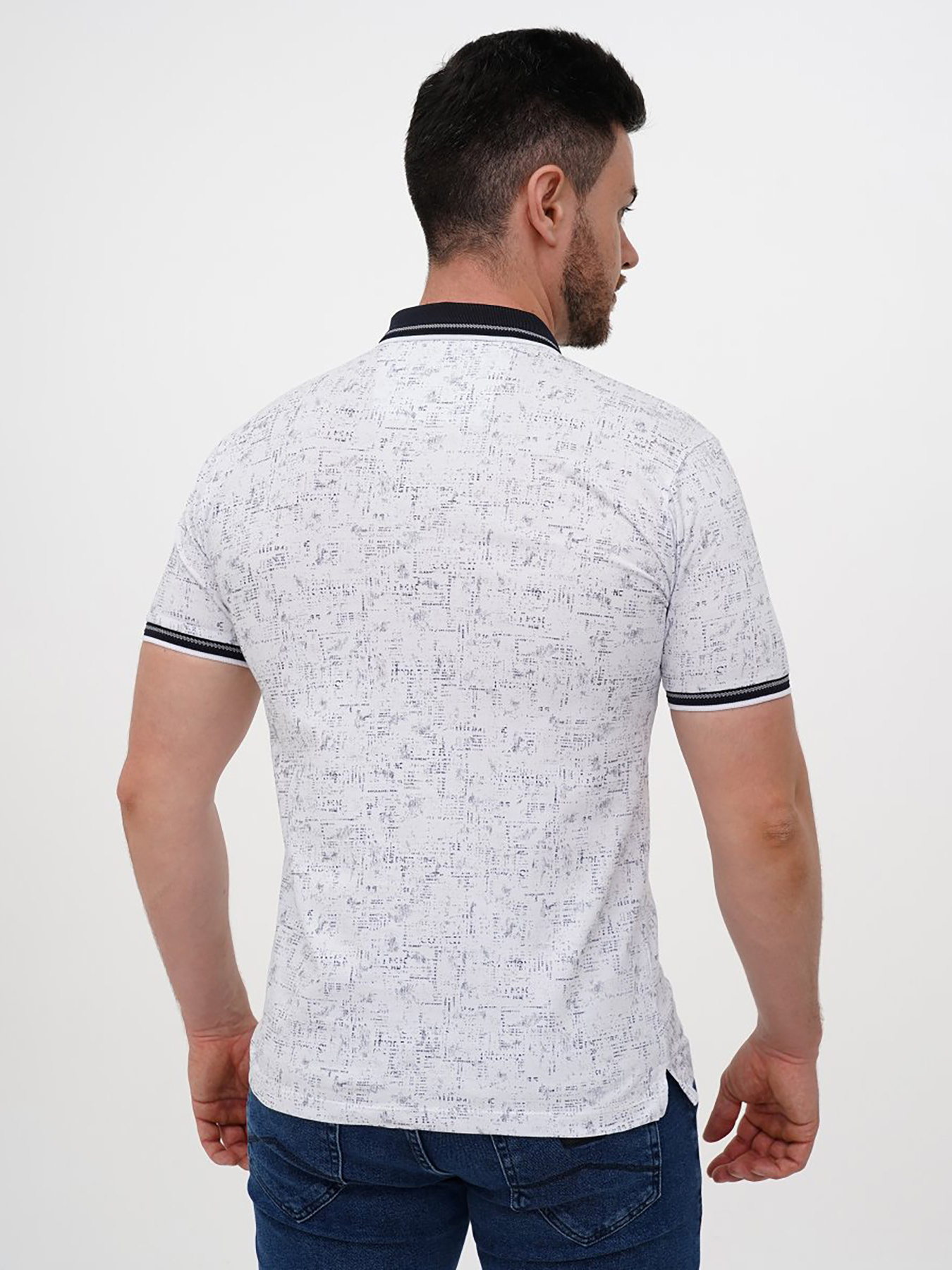 Поло Trend Collection модель TC12129WhiteFTBLK Фото