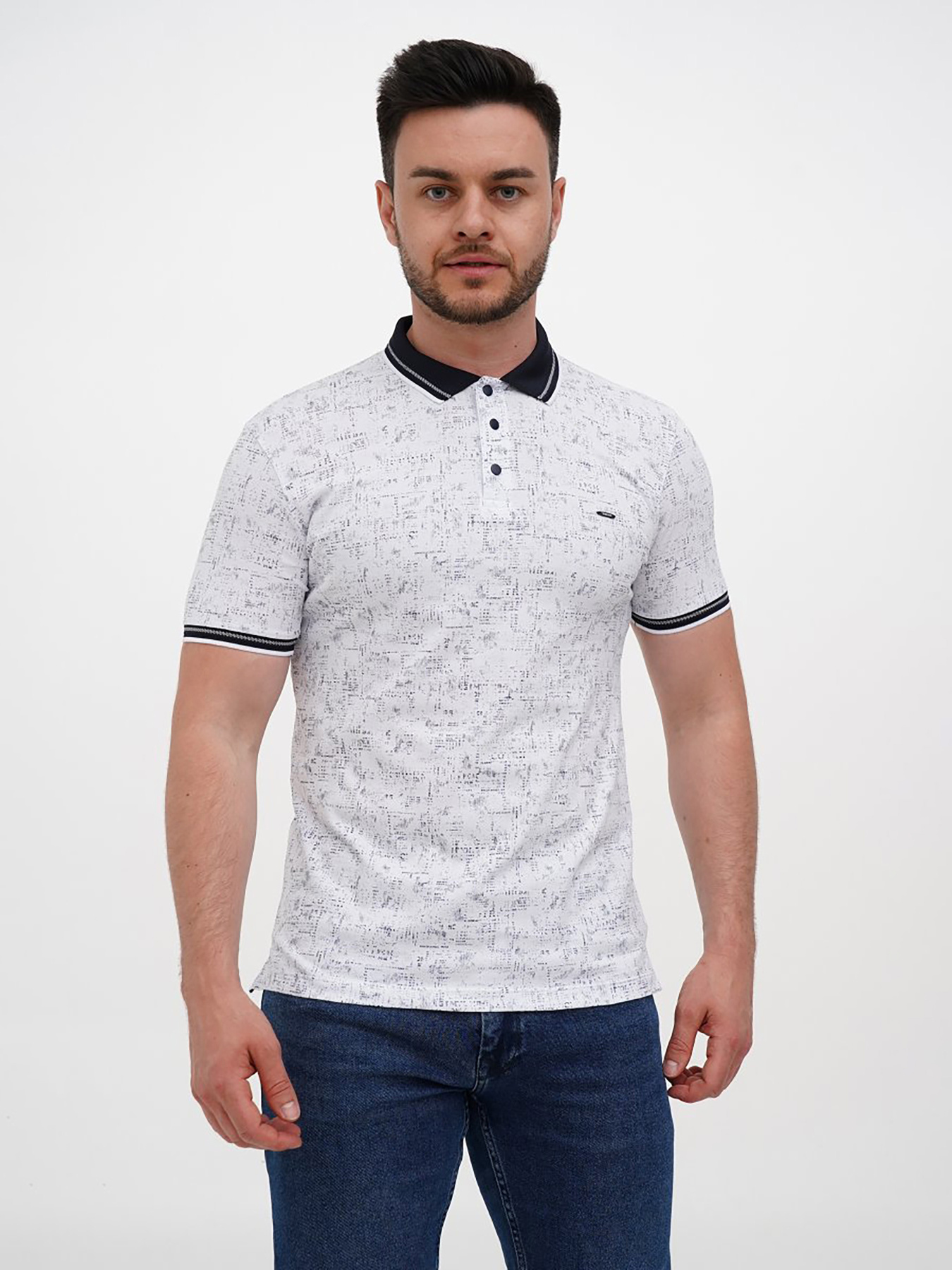 Поло Trend Collection модель TC12129WhiteFTBLK Фото