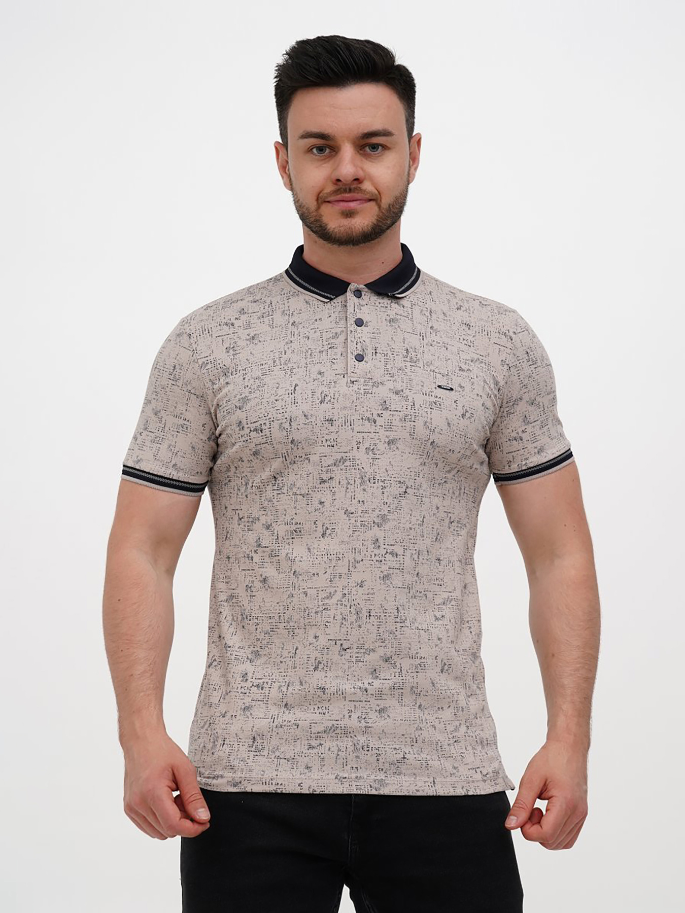 Поло Trend Collection модель TC12128BeigeFTBLK Фото