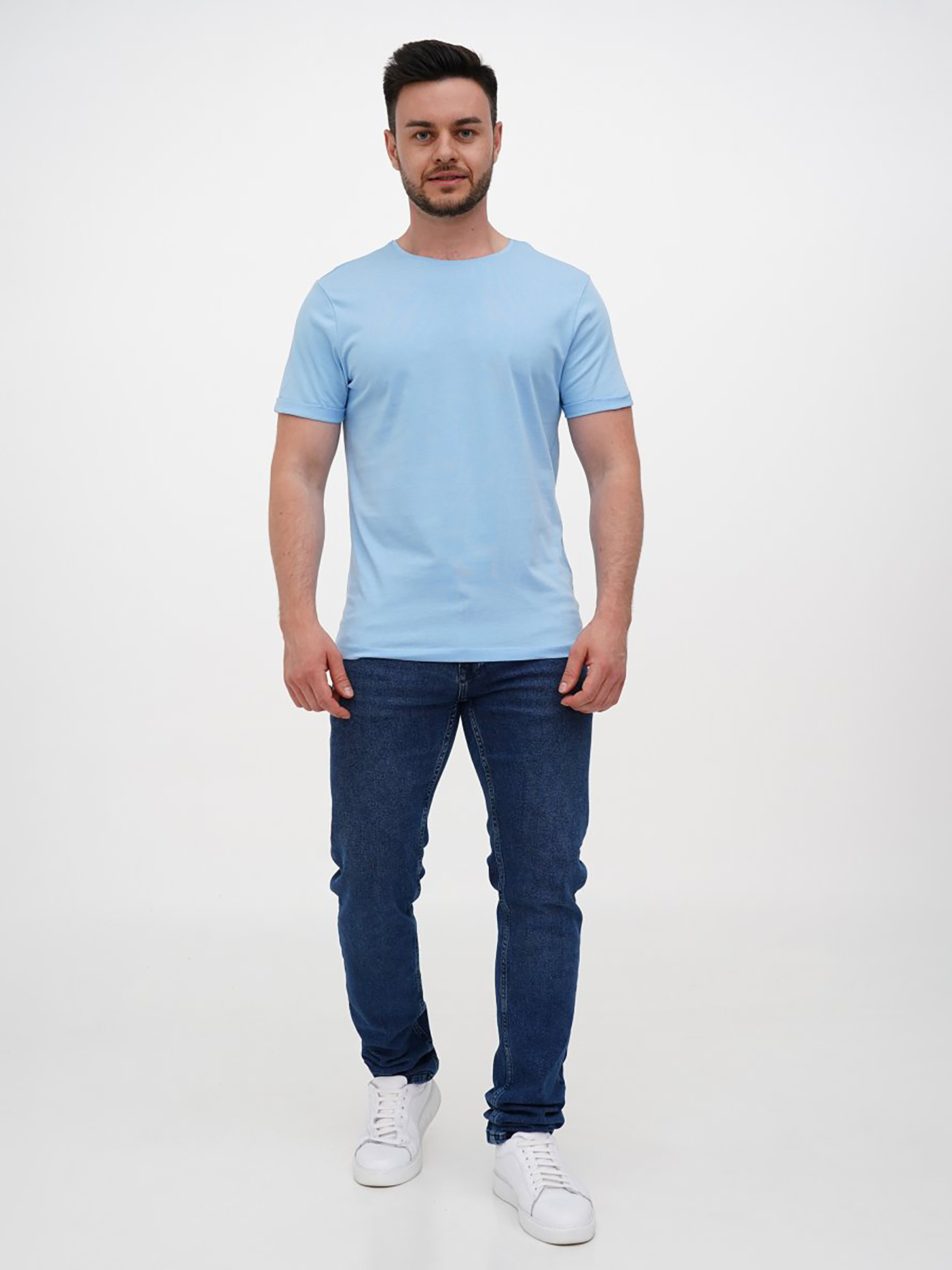 Футболка Trend Collection модель TC12109BlueLightFTBLK Фото