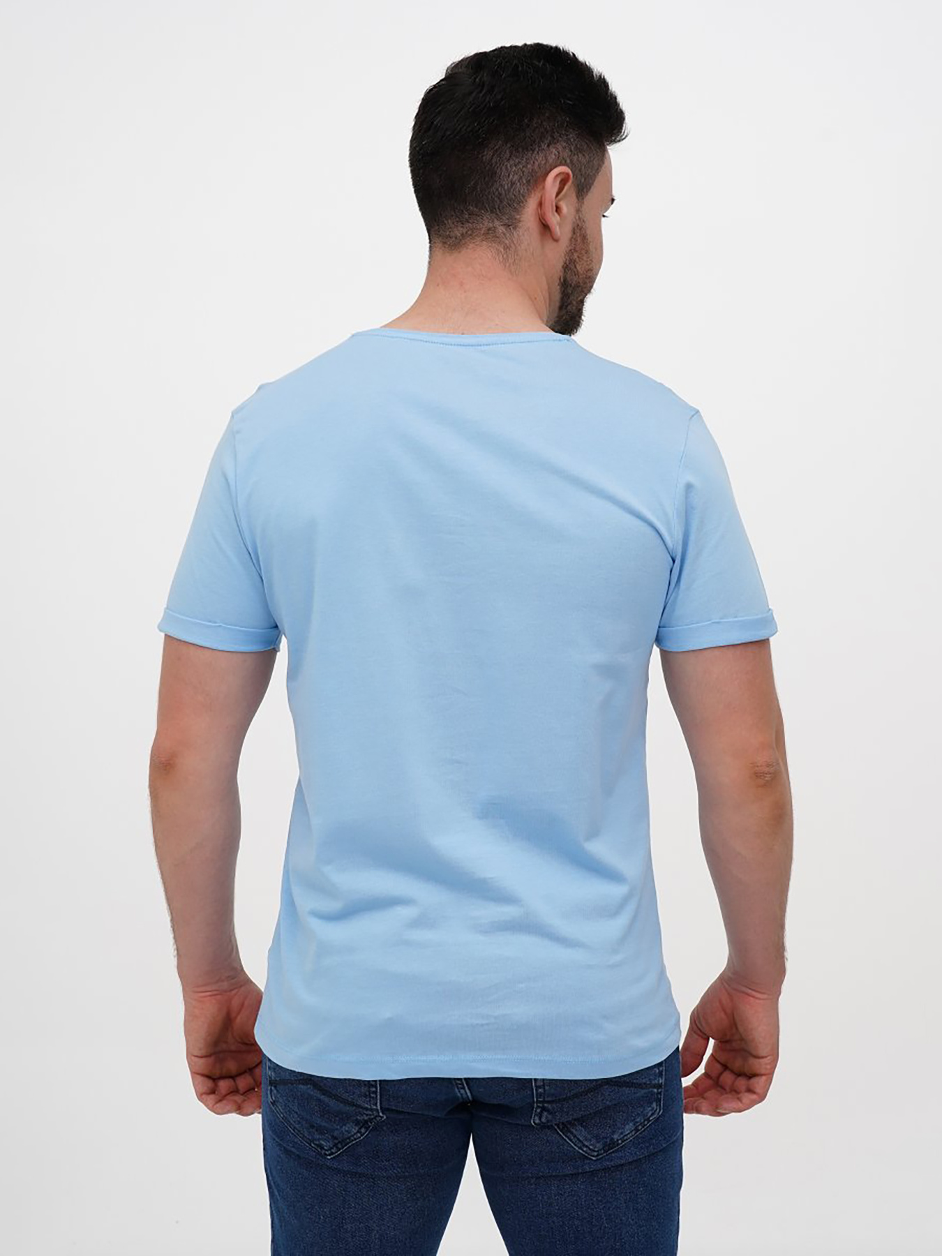 Футболка Trend Collection модель TC12109BlueLightFTBLK Фото