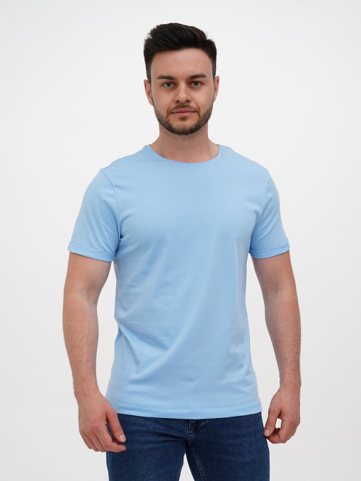 Футболка Trend Collection модель TC12109BlueLightFTBLK Фото