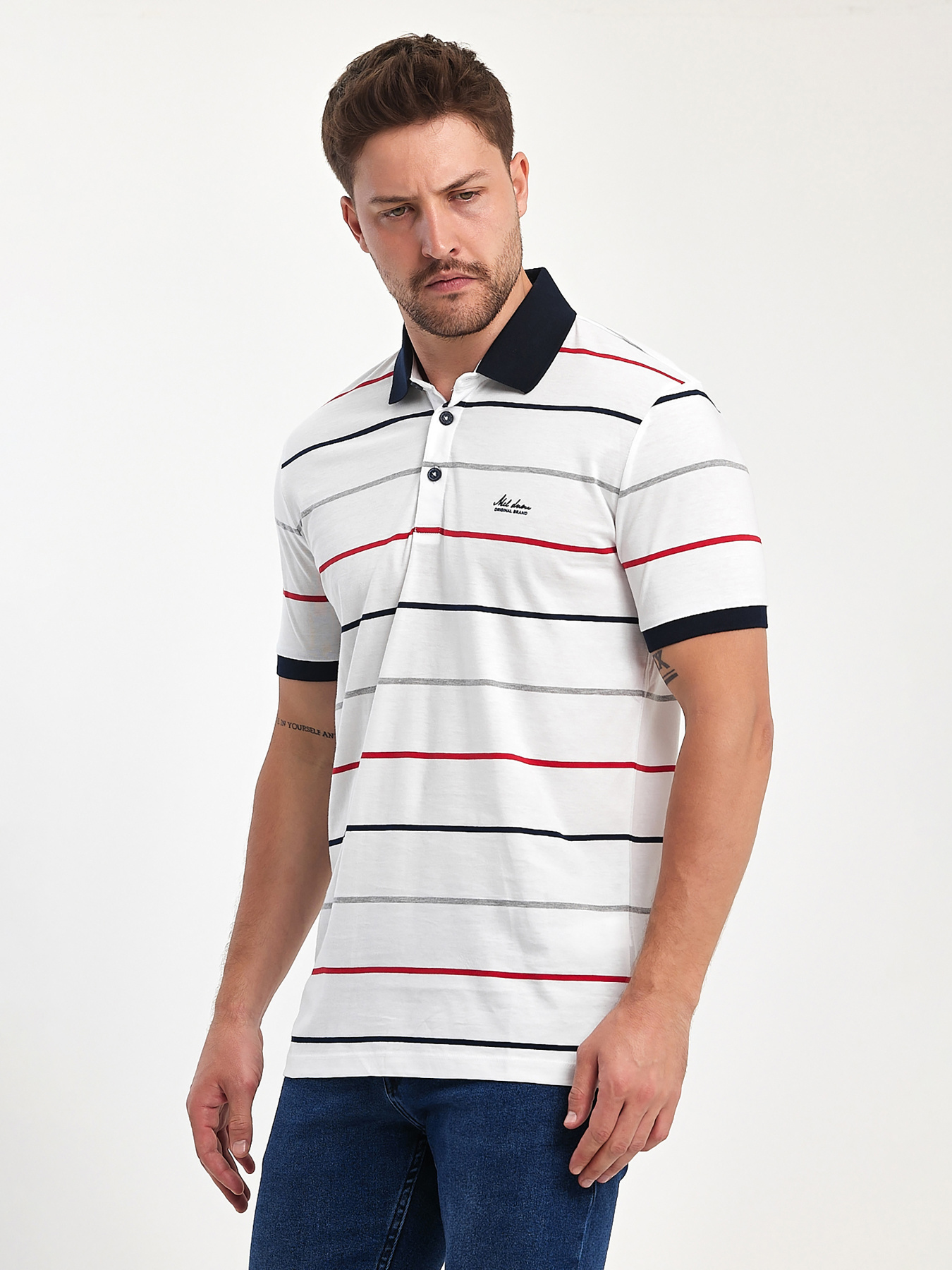 Поло Trend Collection модель TC11507WhiteFTBLK Фото