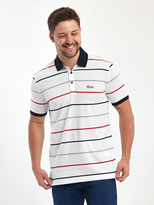 Поло Trend Collection модель TC11507WhiteFTBLK Фото