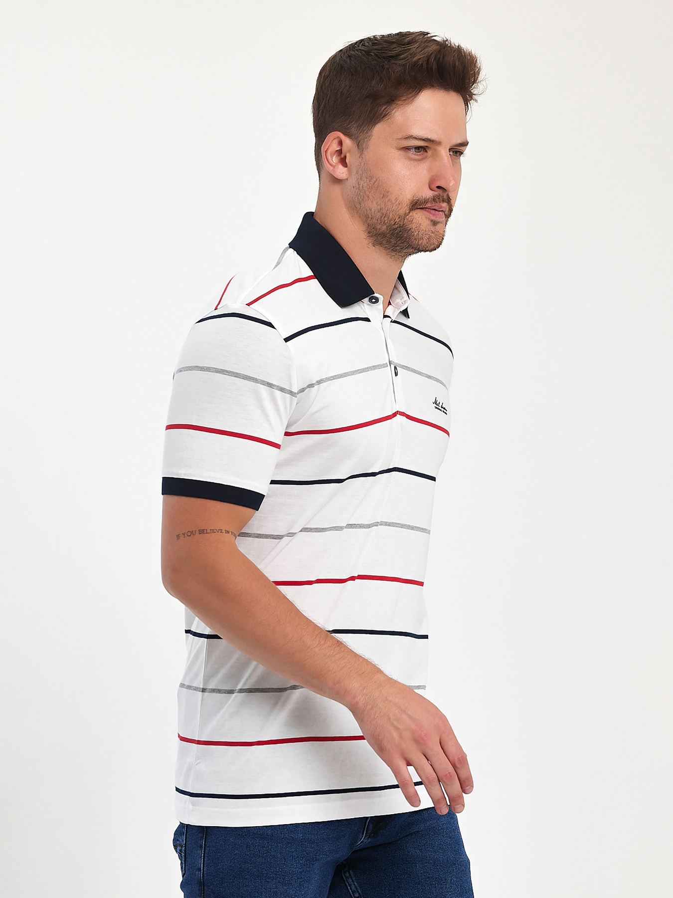 Поло Trend Collection модель TC11507WhiteFTBLK Фото