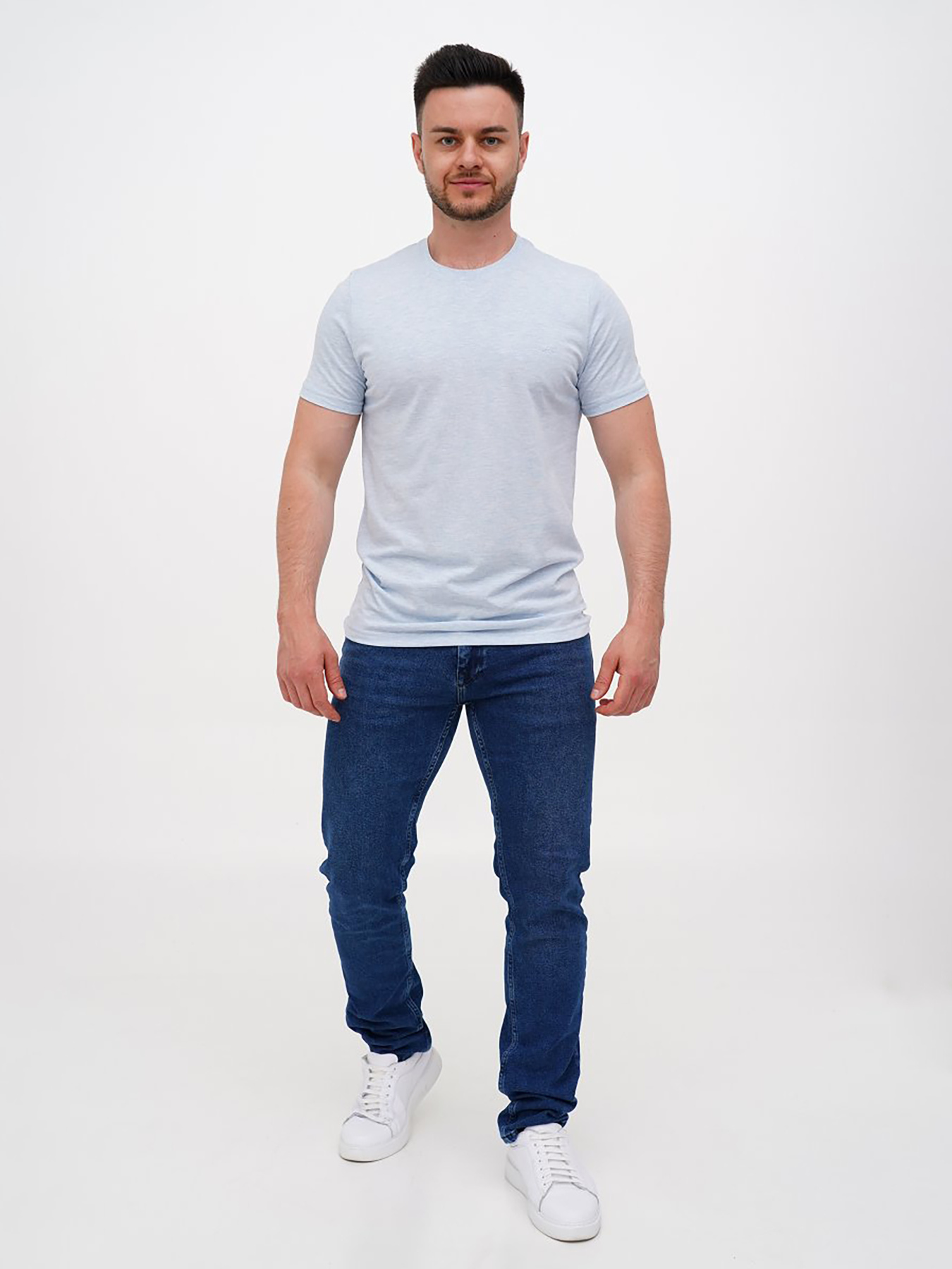 Футболка Trend Collection модель TC11490BlueLightFTBLK Фото