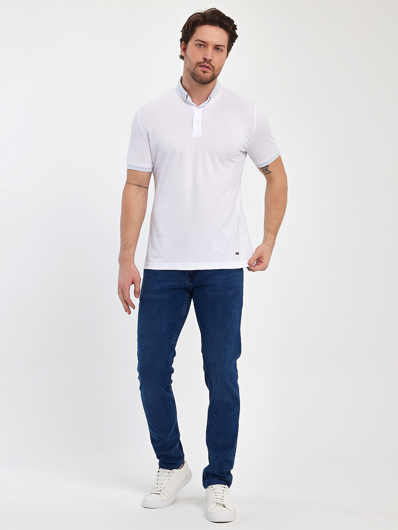 Поло Trend Collection модель TC11445WhiteFTBLK Фото