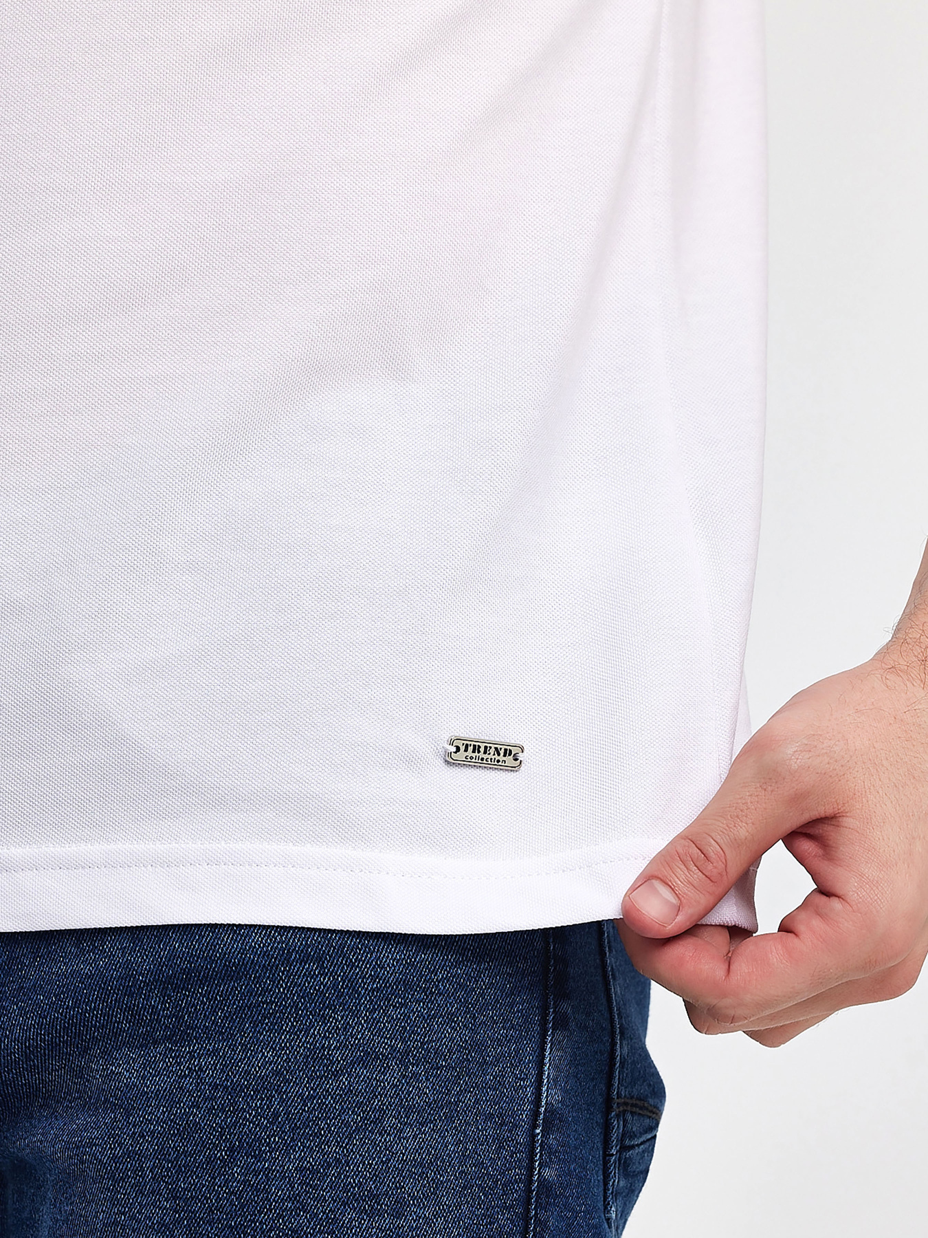 Поло Trend Collection модель TC11445WhiteFTBLK Фото