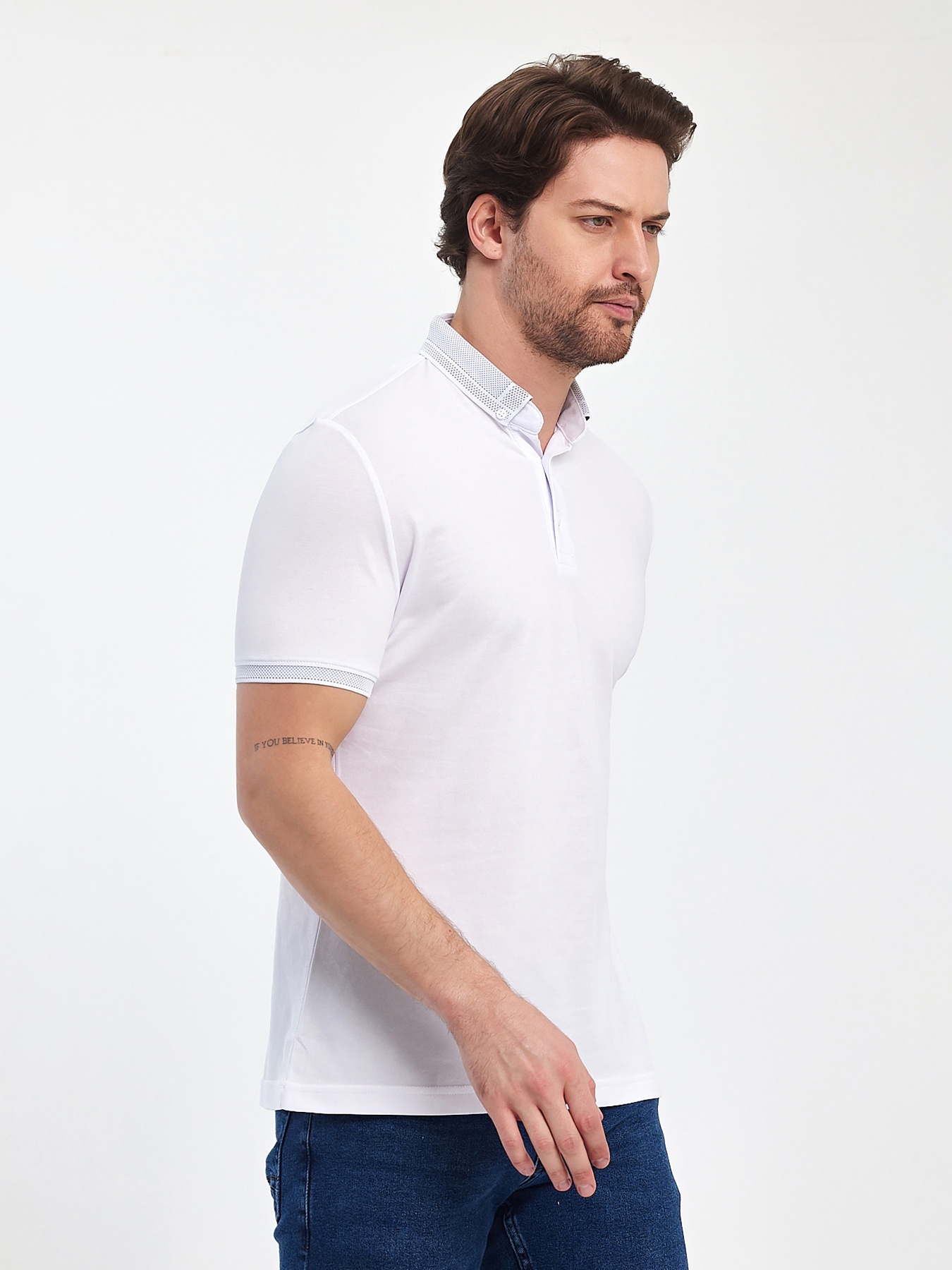 Поло Trend Collection модель TC11445WhiteFTBLK Фото