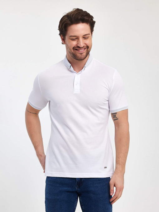 Поло Trend Collection модель TC11445WhiteFTBLK Фото