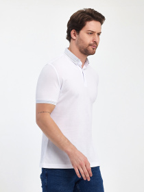 Поло Trend Collection модель TC11445WhiteFTBLK Поло Trend Collection модель TC11445WhiteFTBLK Фото