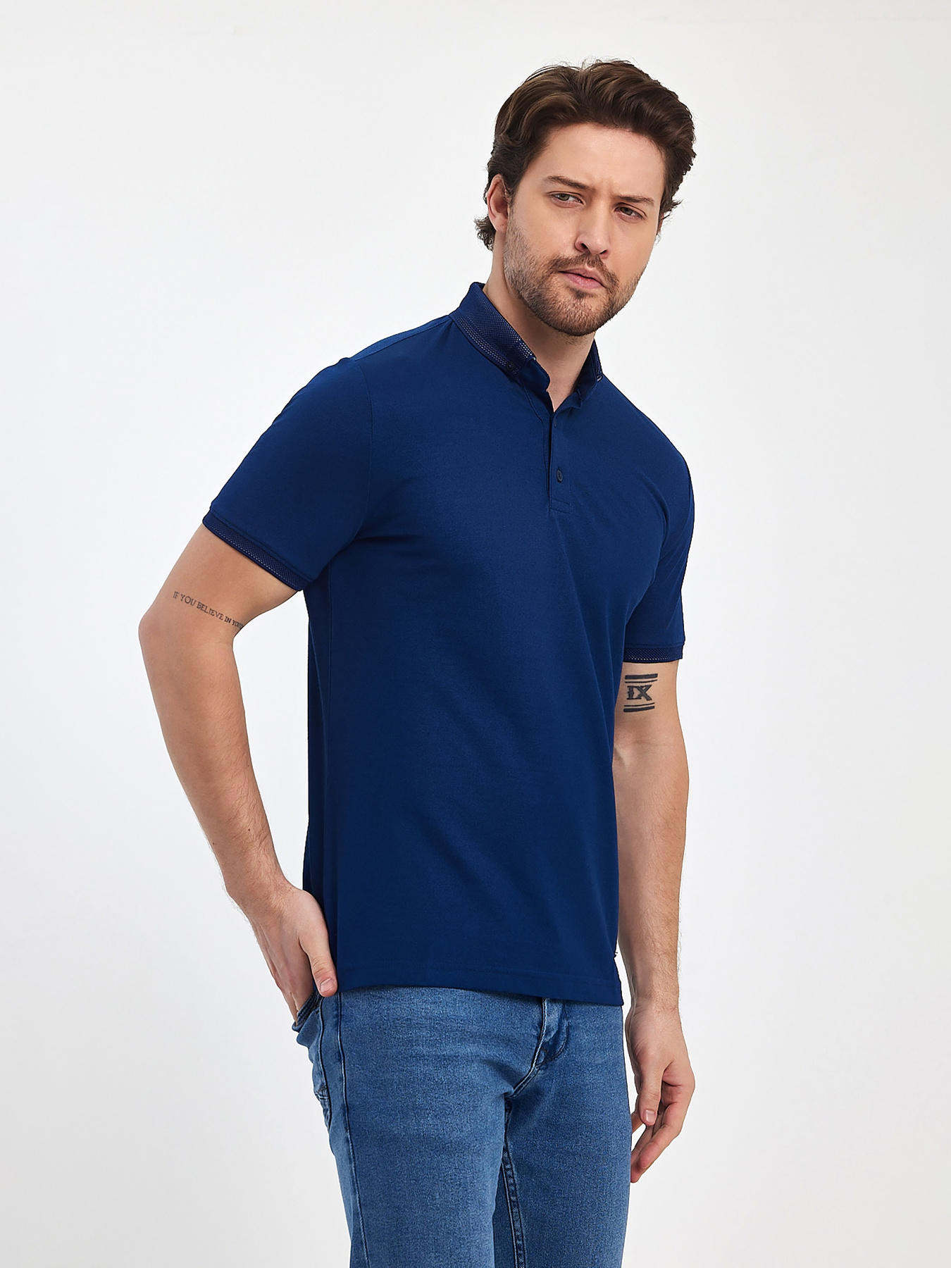 Поло Trend Collection модель TC11442DarkBlueFTBLK Поло Trend Collection модель TC11442DarkBlueFTBLK Фото