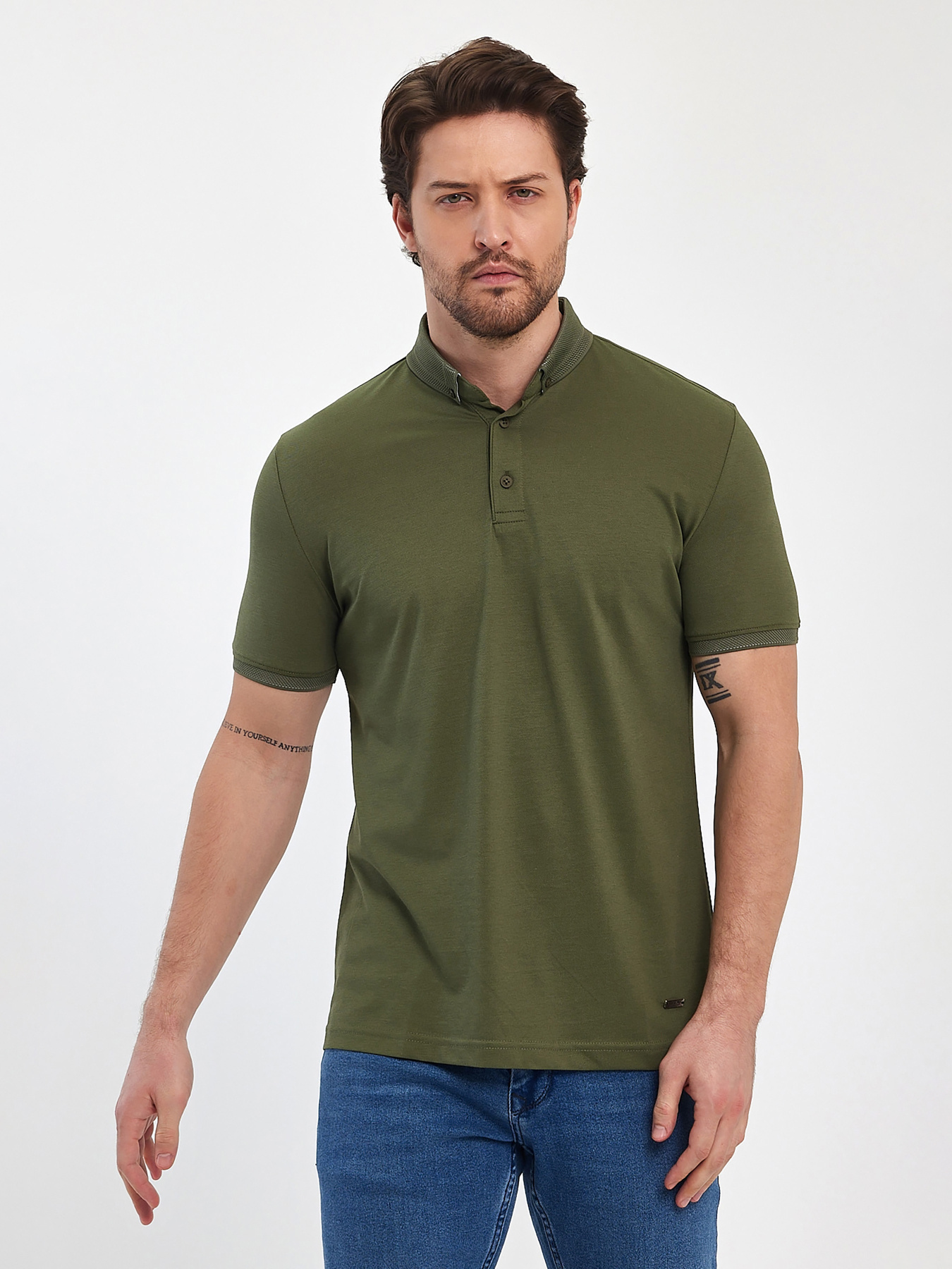 Поло Trend Collection модель TC11440KhakiFTBLK Фото