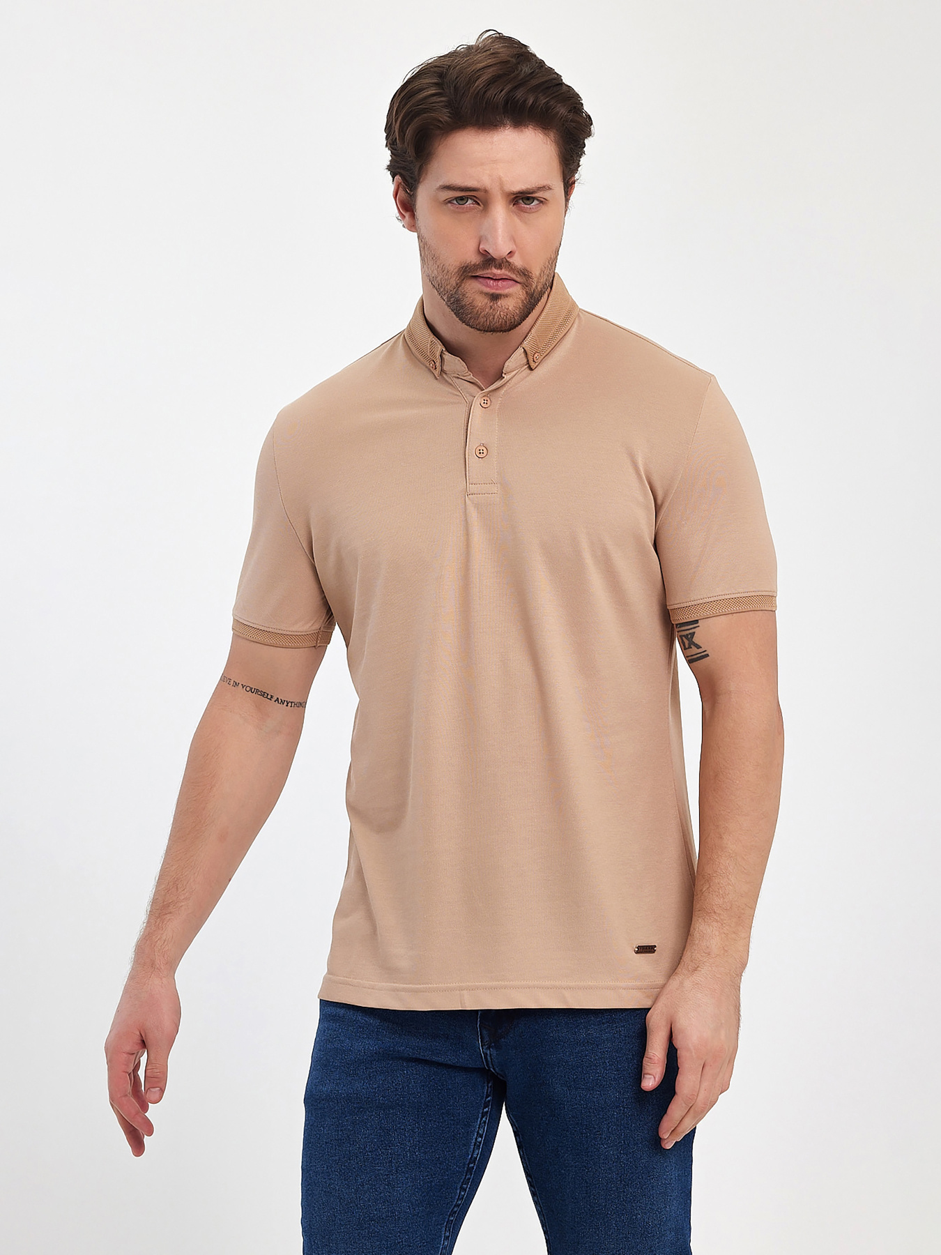 Поло Trend Collection модель TC11433BeigeFTBLK Фото