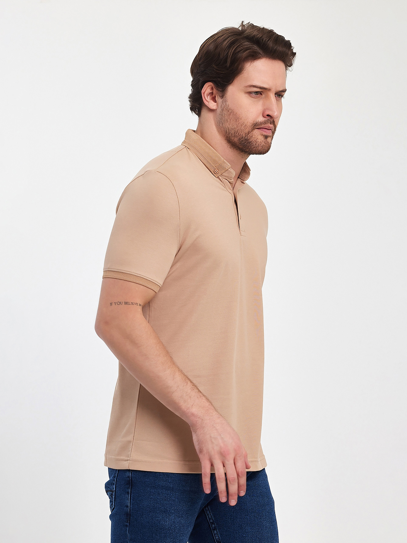 Поло Trend Collection модель TC11433BeigeFTBLK Фото