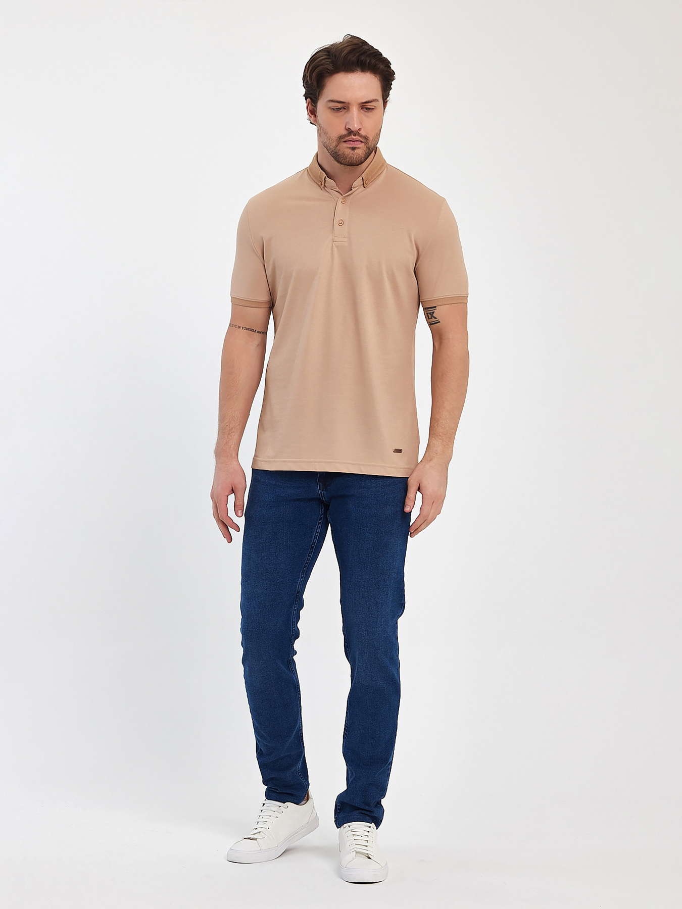 Поло Trend Collection модель TC11433BeigeFTBLK Поло Trend Collection модель TC11433BeigeFTBLK Фото