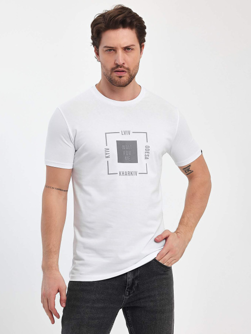 Футболка Trend Collection модель TC11384WhiteFTBLK Фото