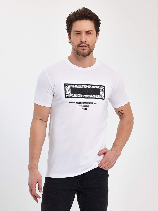 Футболка Trend Collection модель TC11382WhiteFTBLK Фото