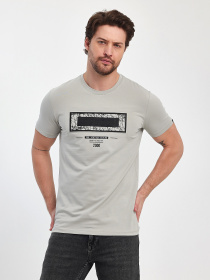 Футболка Trend Collection модель TC11380LightGreyFTBLK Фото