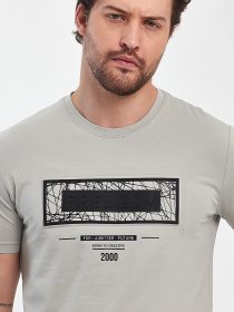 Футболка Trend Collection модель TC11380LightGreyFTBLK Фото