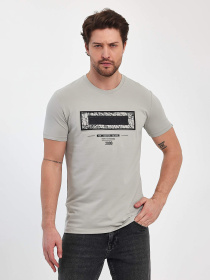 Футболка Trend Collection модель TC11380LightGreyFTBLK Фото