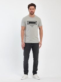 Футболка Trend Collection модель TC11380LightGreyFTBLK Фото