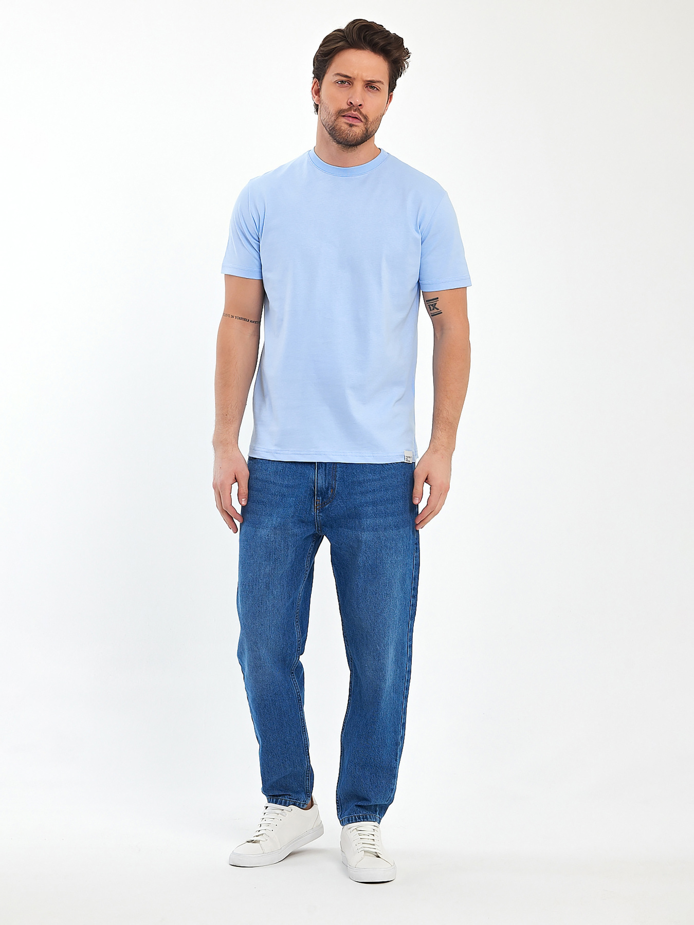 Футболка Trend Collection модель TC11288BlueLightFTBLK Фото