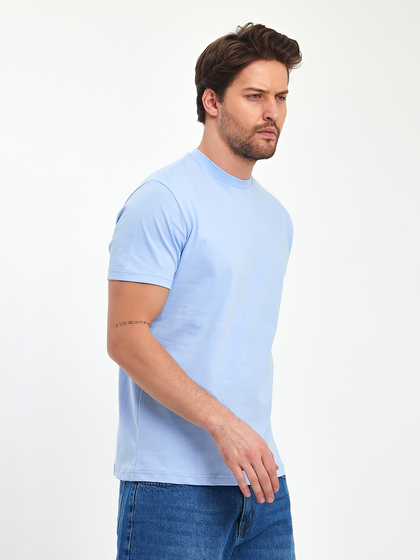 Футболка Trend Collection модель TC11288BlueLightFTBLK Фото