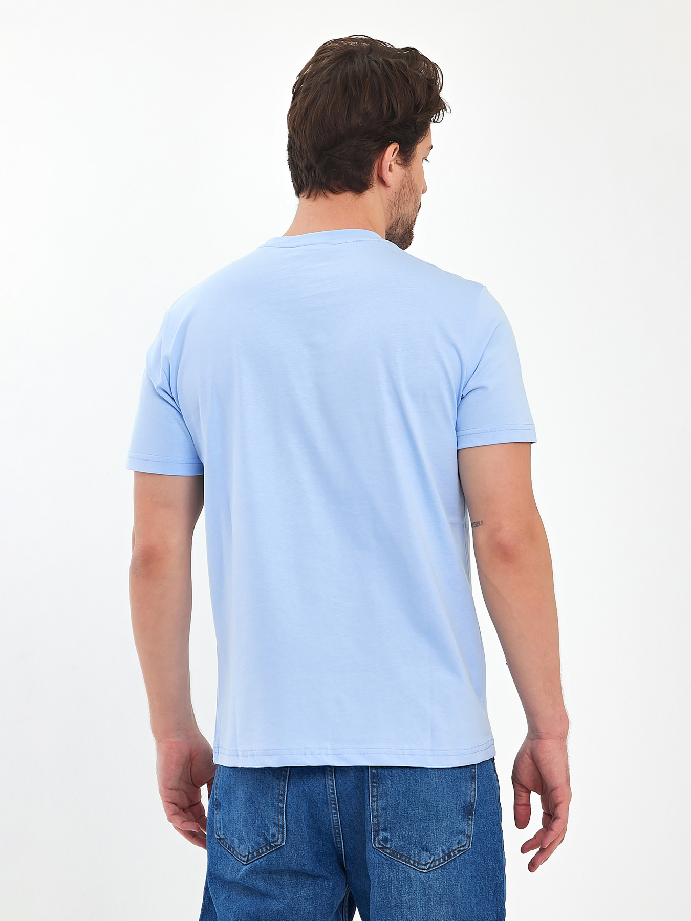 Футболка Trend Collection модель TC11288BlueLightFTBLK Фото