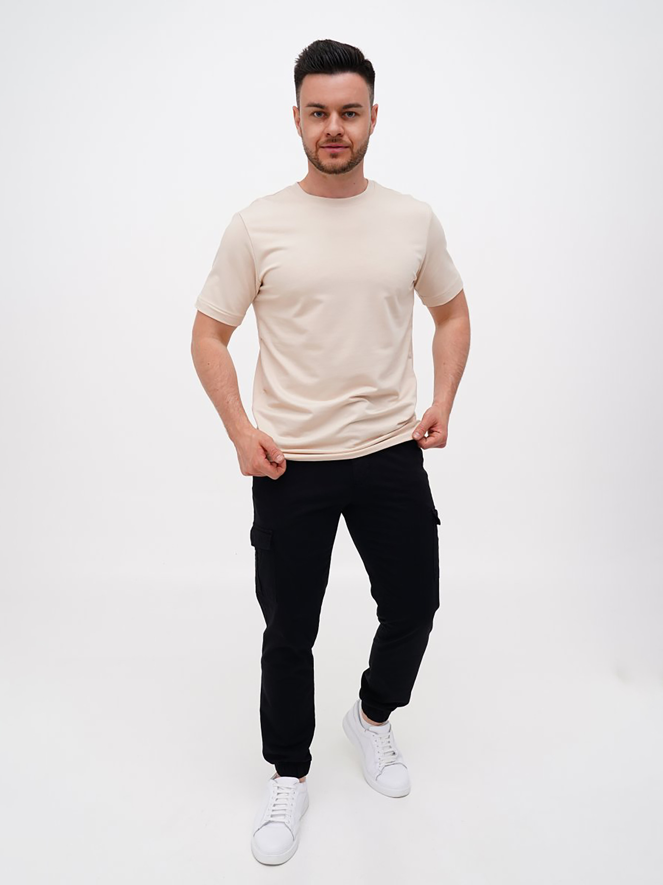 Футболка Trend Collection модель TC11272BeigeFTBLK Фото