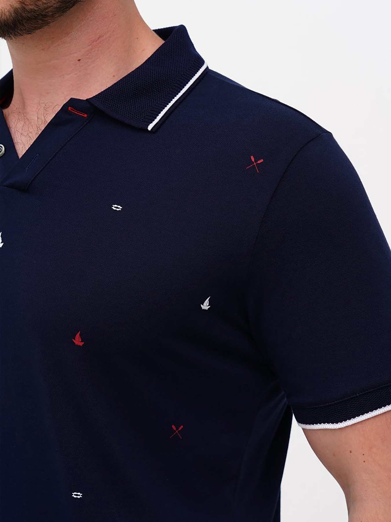 Поло Trend Collection модель TC11249DarkBlueFTBLK Фото