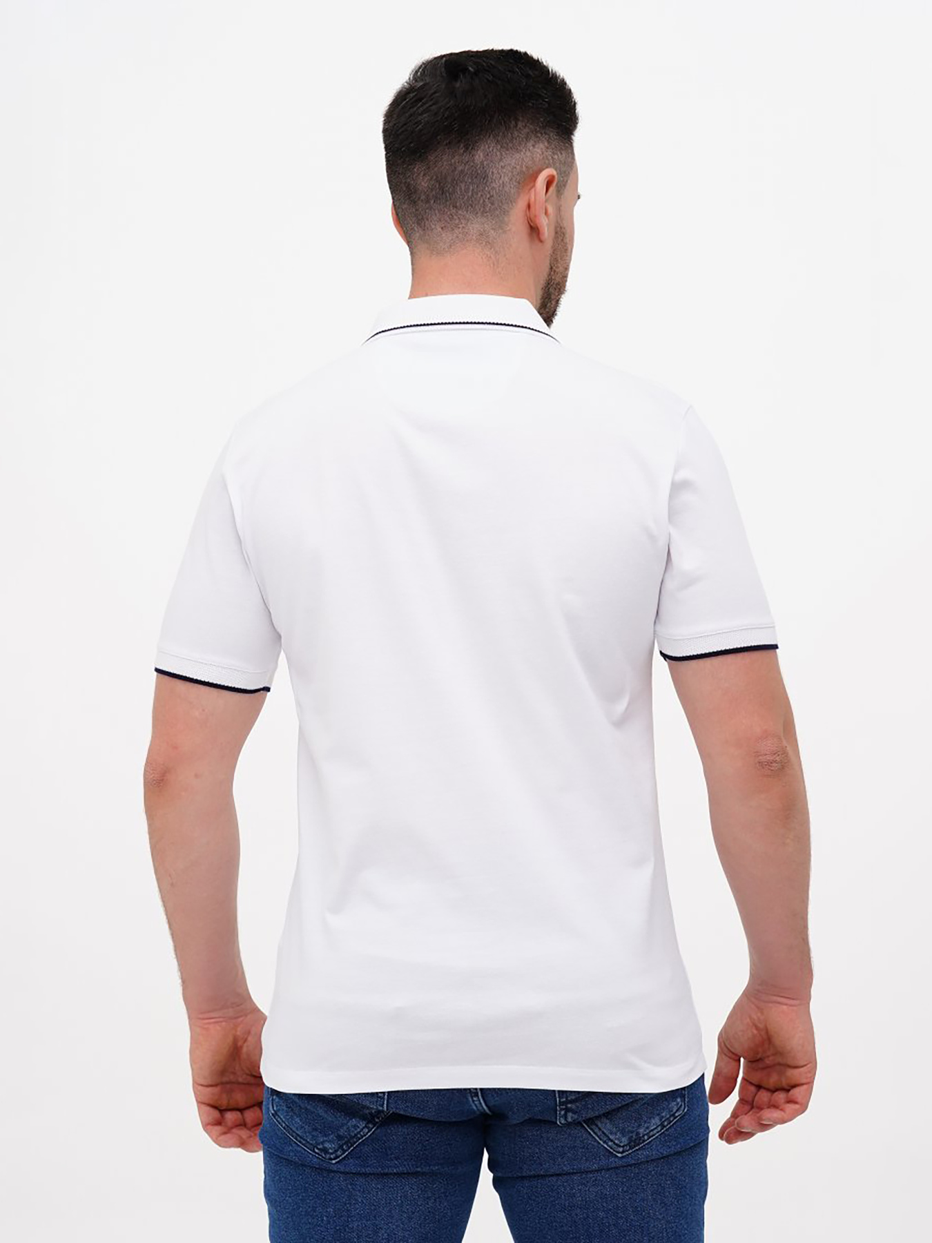 Поло Trend Collection модель TC11247WhiteFTBLK Фото