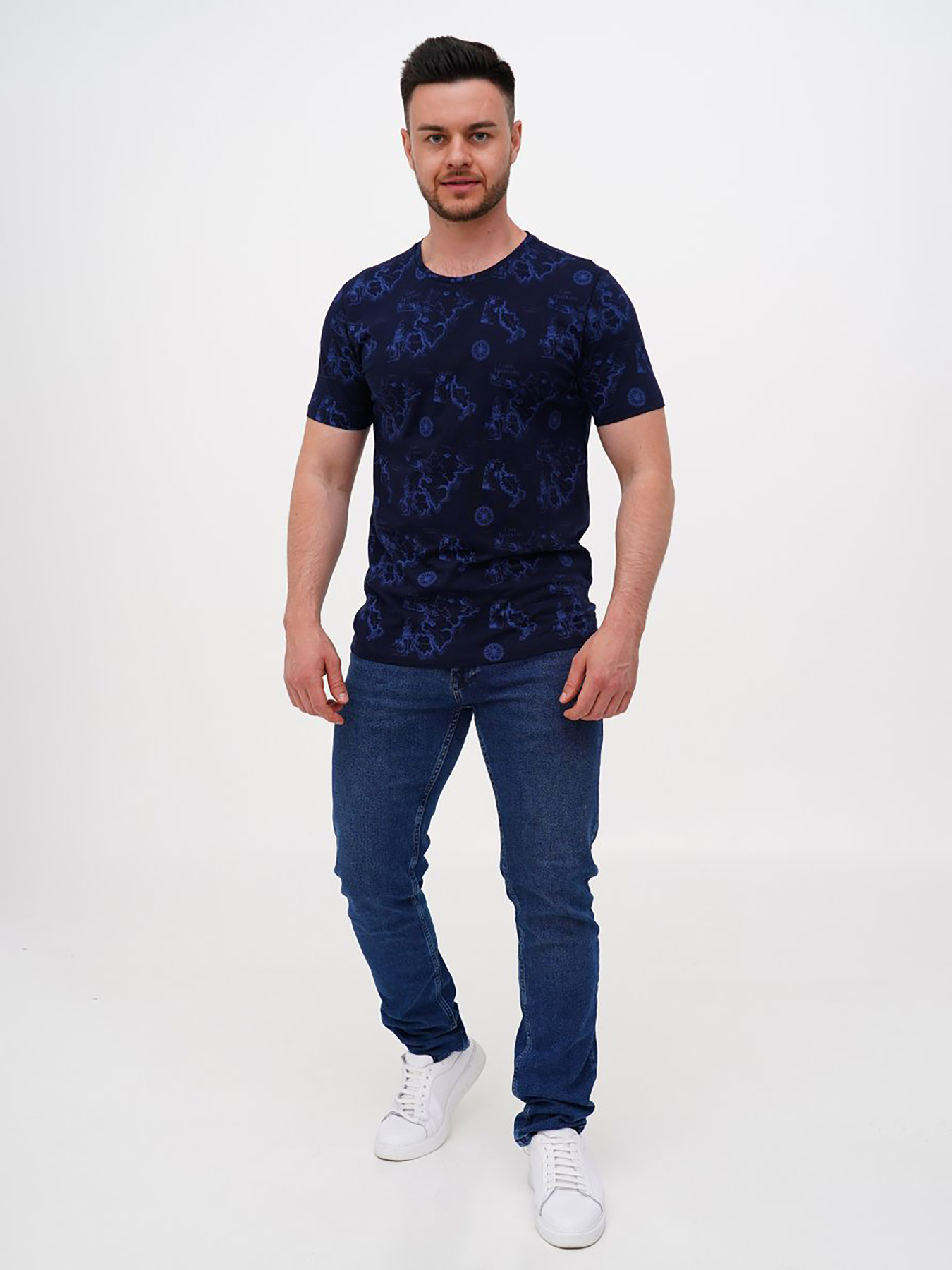 Футболка Trend Collection модель TC11239DarkBlueFTBLK Фото