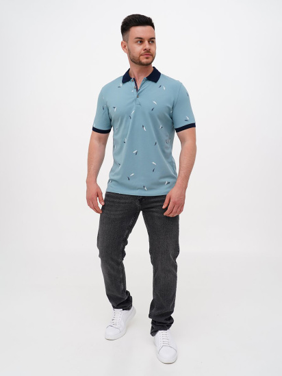 Поло Trend Collection модель TC11223TurquoiseFTBLK — фото 3 - INTERTOP