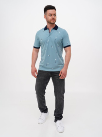 Поло Trend Collection модель TC11223TurquoiseFTBLK Фото