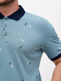 Поло Trend Collection модель TC11223TurquoiseFTBLK Фото